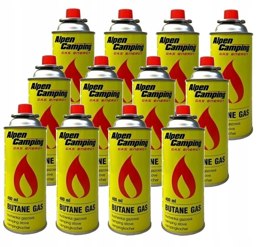 

Gaz kartusz Nabój gazowy Alpen Camping 400ml x12