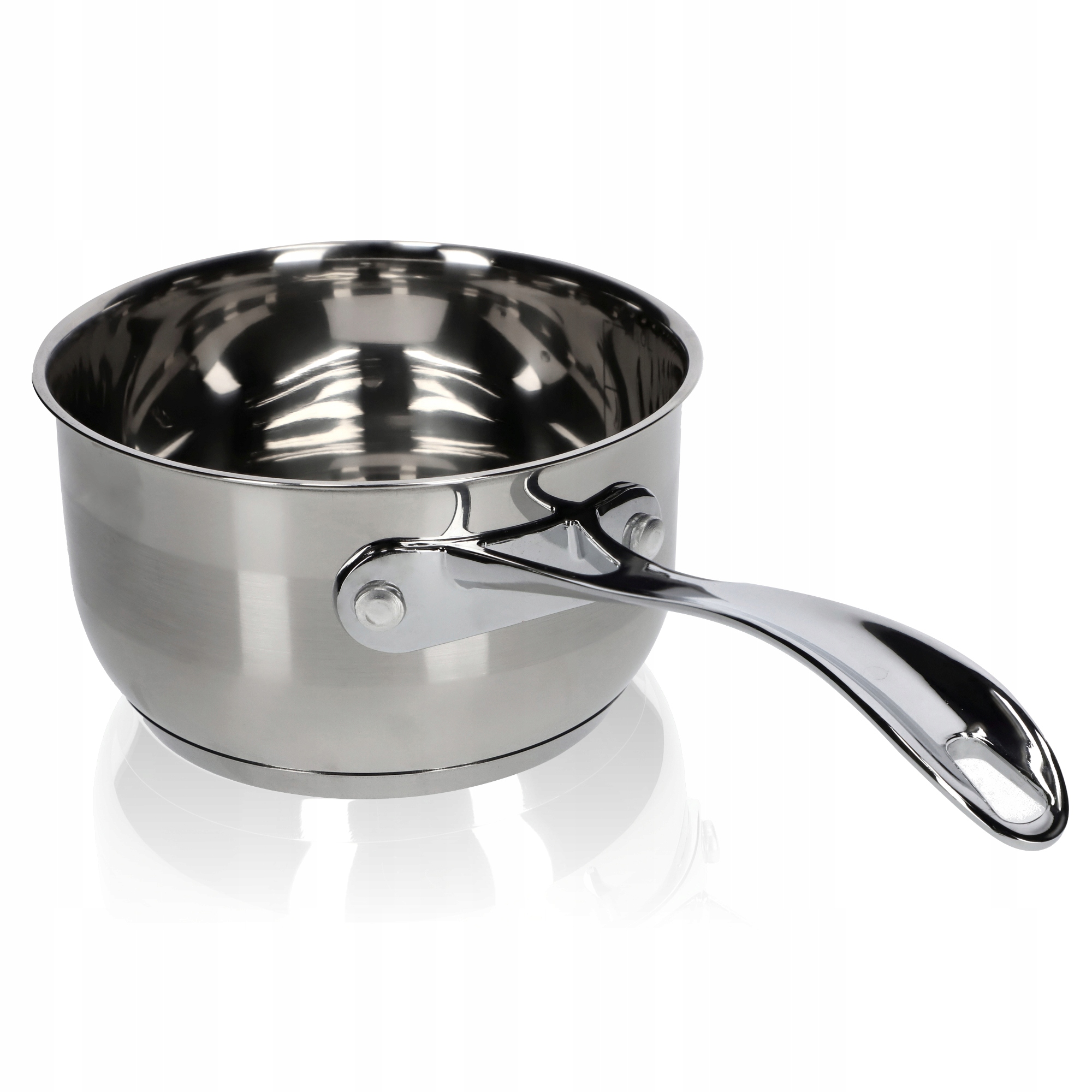 

Rondelek Stalowy Garnek Z Rączką 15 CM 1,2 L