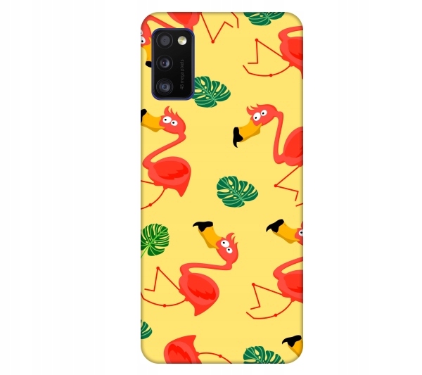 

Etui na telefon Samsung Galaxy A41 Flamingi smiesz