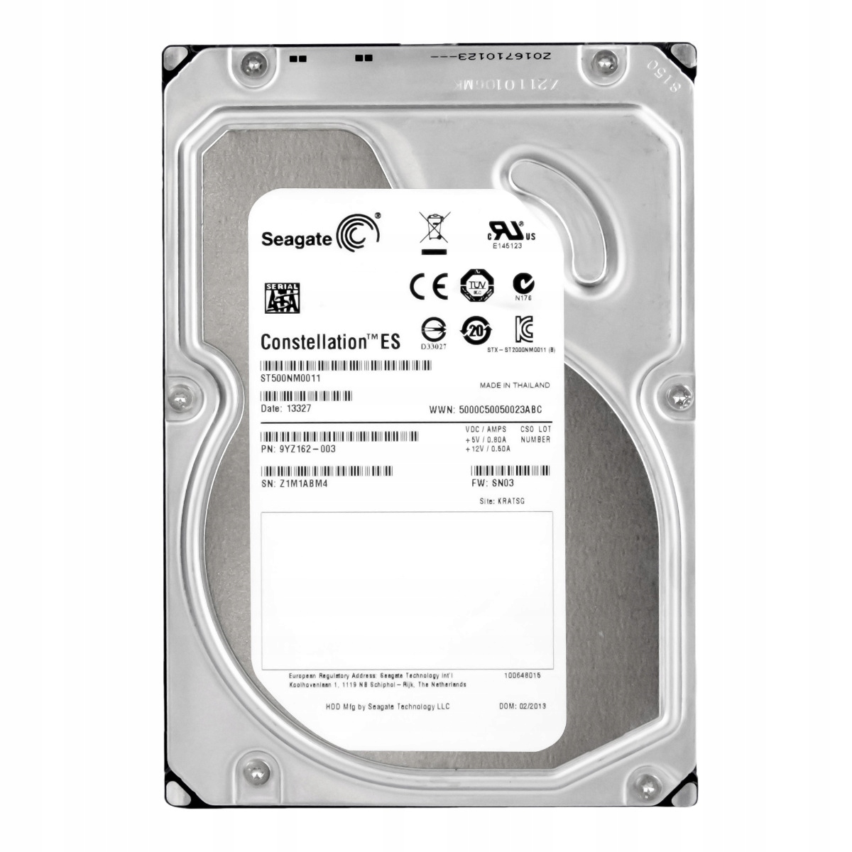 Seagate Constellation Es 500GB 7.2K 64MB Sata III 3.5'' ST500NM0011