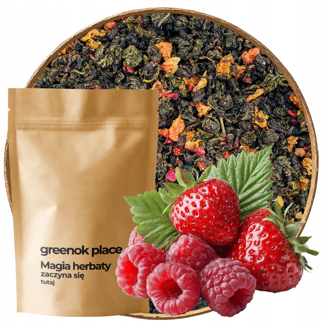 Levně Čaj Oolong Jahoda Malina 500 g lyofilizovaný s Aromatickou malinou