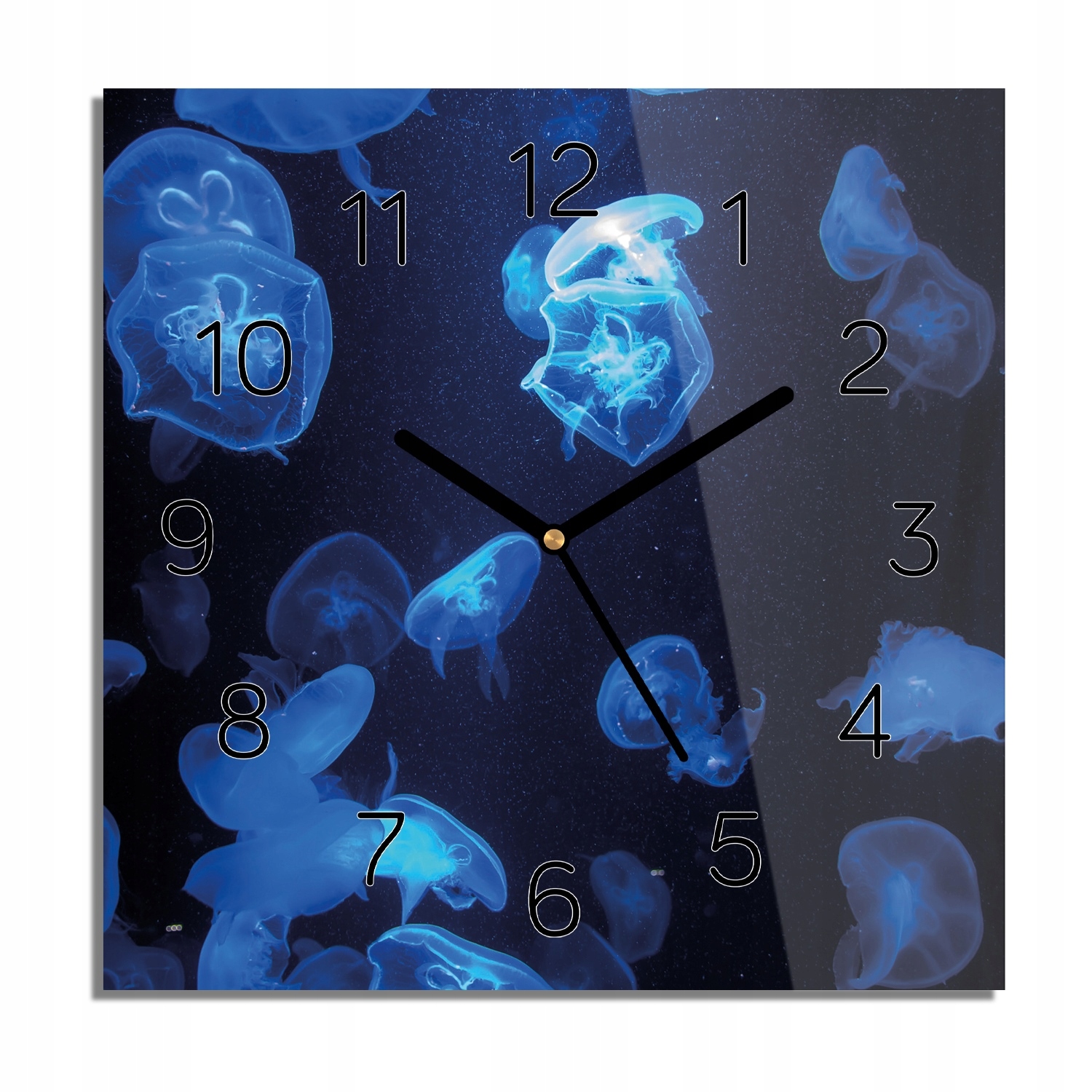 

Meduzy morze ocean zegar na szkle do biura 30x30