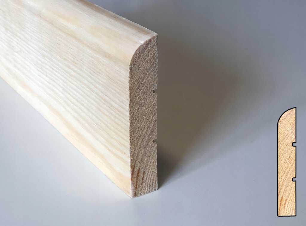 Cokół SOSNA 70x17mm 100cm listwa przypodłogowa