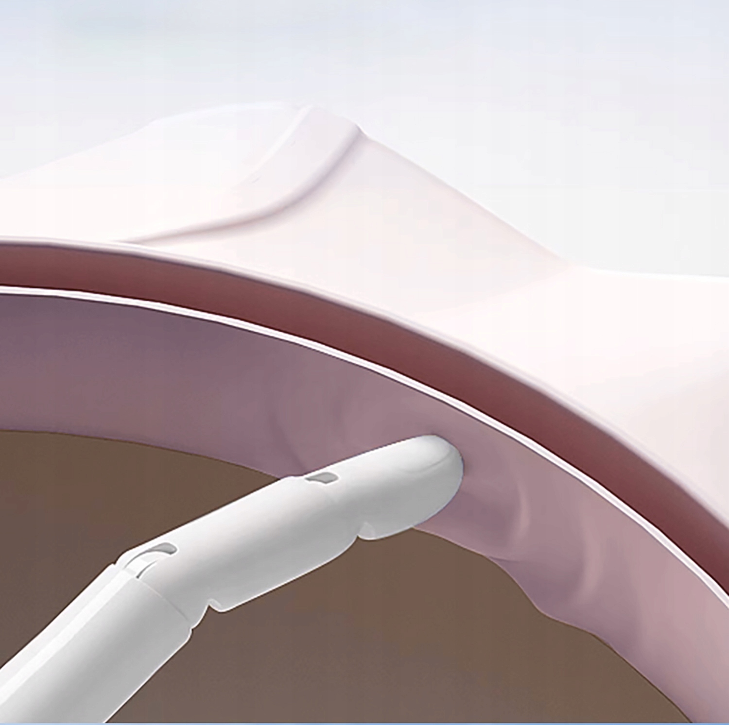 RONDO KĄPIELOWE NICEKIDS PREMIUM DASZEK DO MYCIA GŁOWY KĄPIEL DZIECI RÓŻOWY Kolor dominujący róże i fiolety