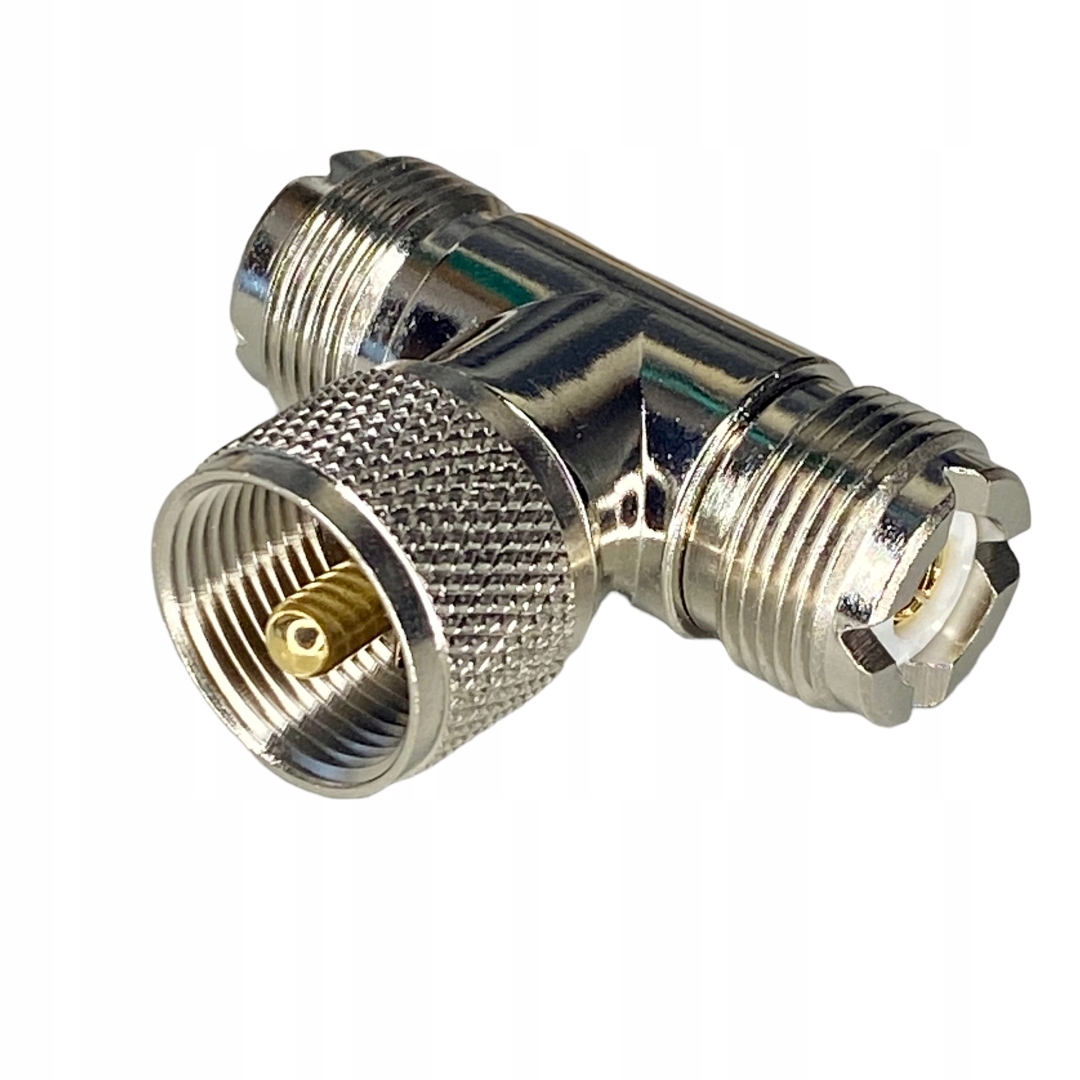 Trójnik Uhf wtyk Uhf gniazdo Uhf gniazdo