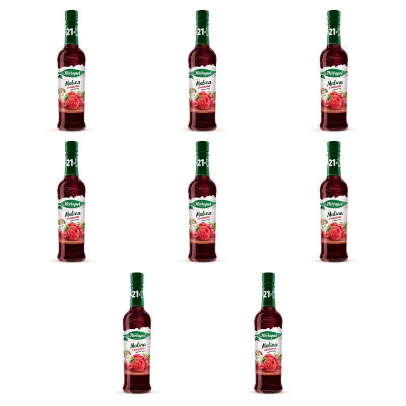 Herbapol Sirup Malina-Brusinky vit. C D B6 Zinek 420 ml X8