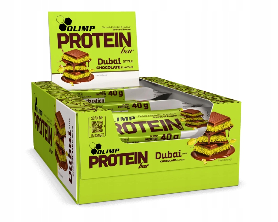 Levně Olimp Proteinová tyčinka 25 x 40 g Dubai Style Chocolate Proteinová Tyčinka Proteinová
