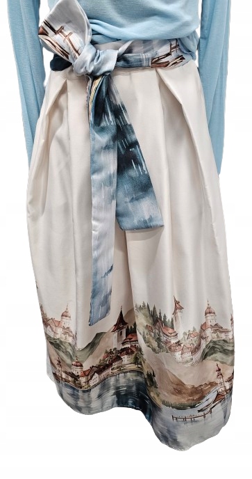 Elegantní Sukně S Páskem Lu En Z-premium Italia