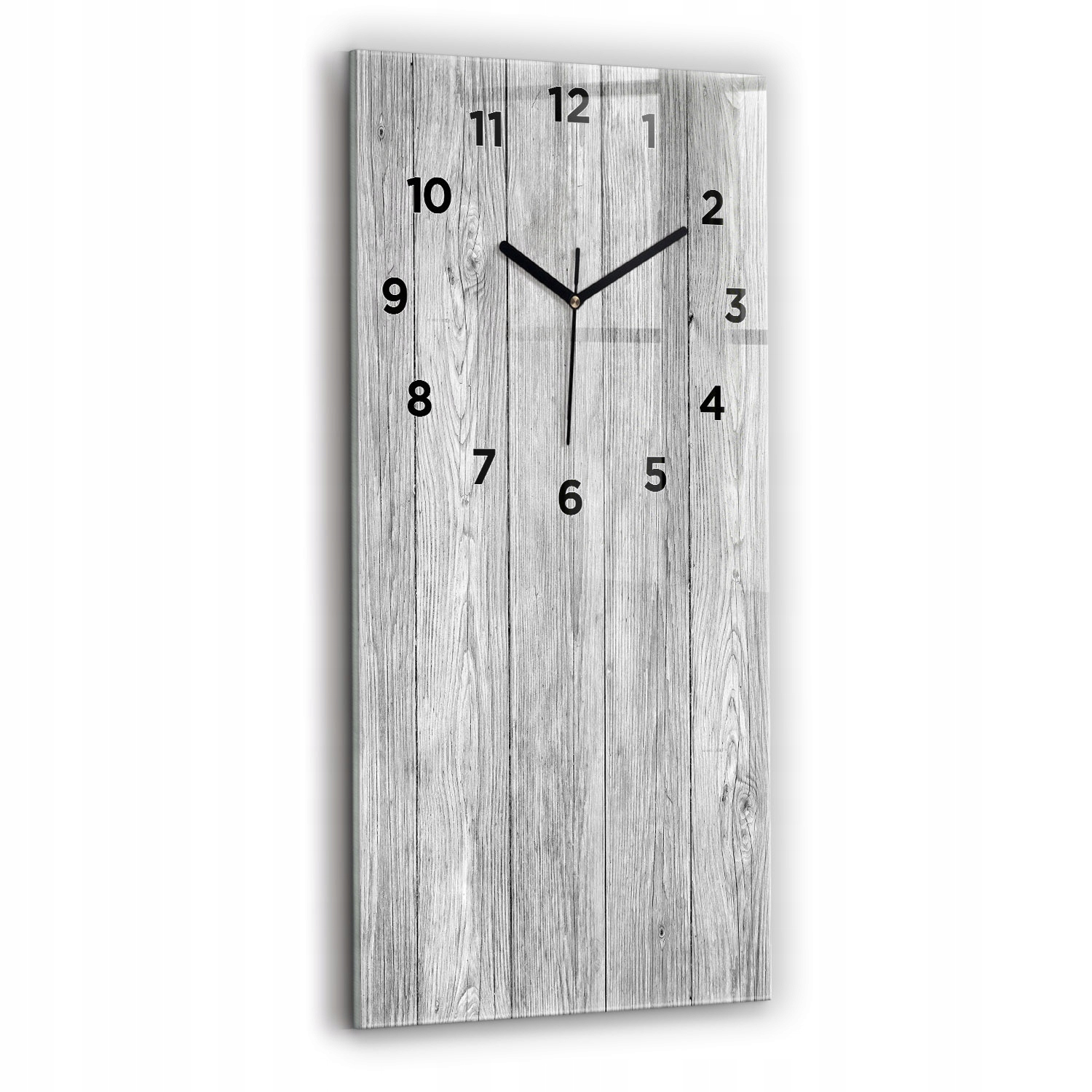 Designové skleněné hodiny do interiéru S Potiskem Dřevěné panely 30x60 cm