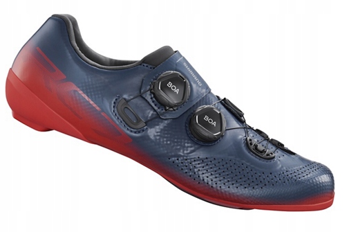 Boty Shimano Spd SH-RC702 červeno-modré velikost 47 Spd Sl silniční