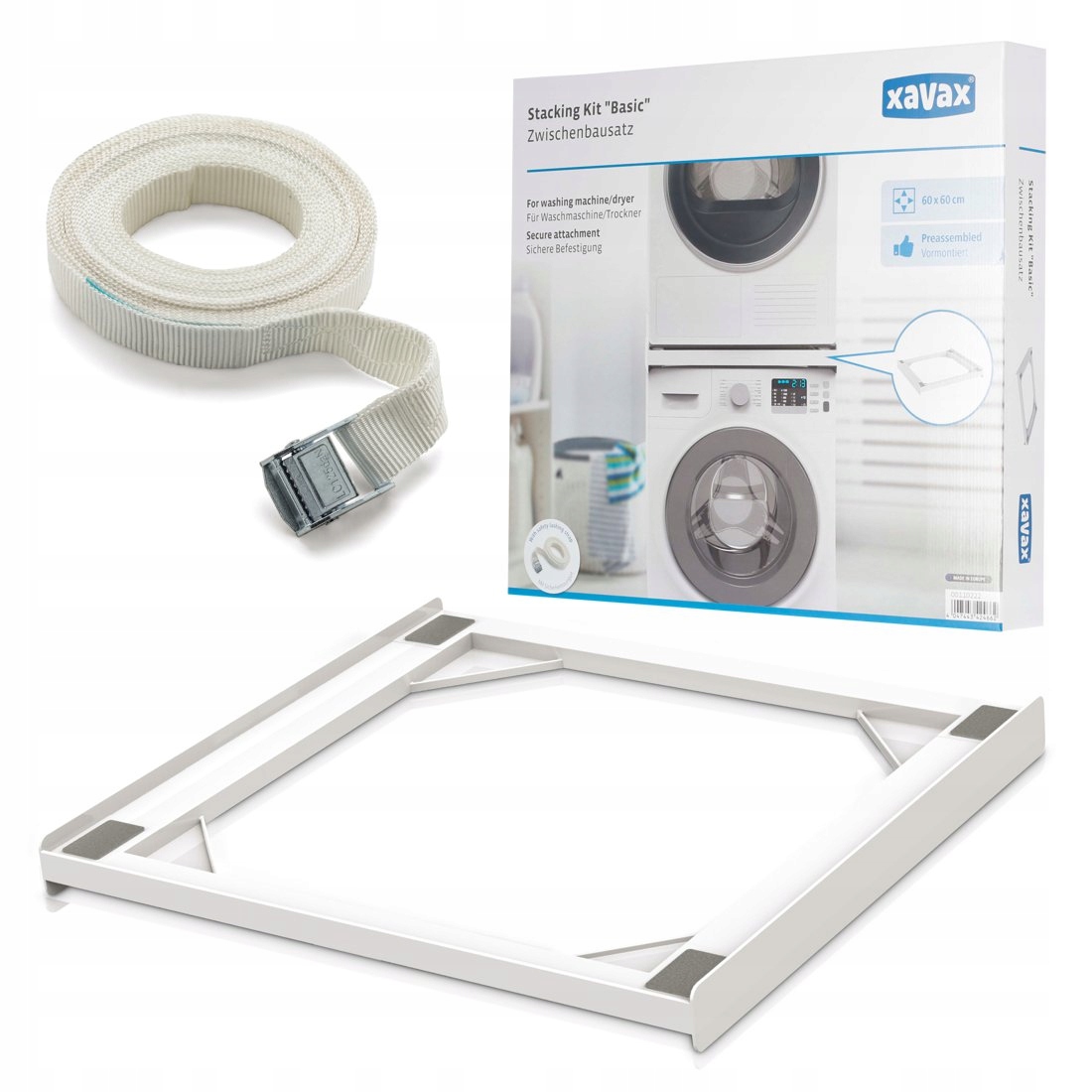 Uniwersalny Łącznik Ramka Do Pralek I Suszarek Xavax Basic Biała Montażowa