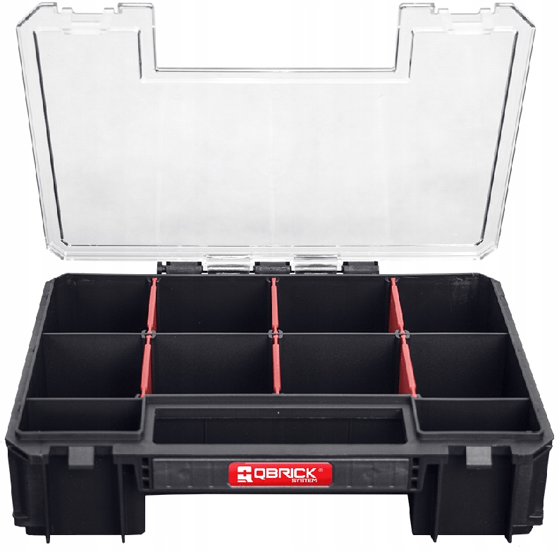 SKRZYNIA NARZĘDZIOWA KOSZ Z 6x ORGANIZERAMI MODUŁOWA 26L Qbrick System Długość 53 cm