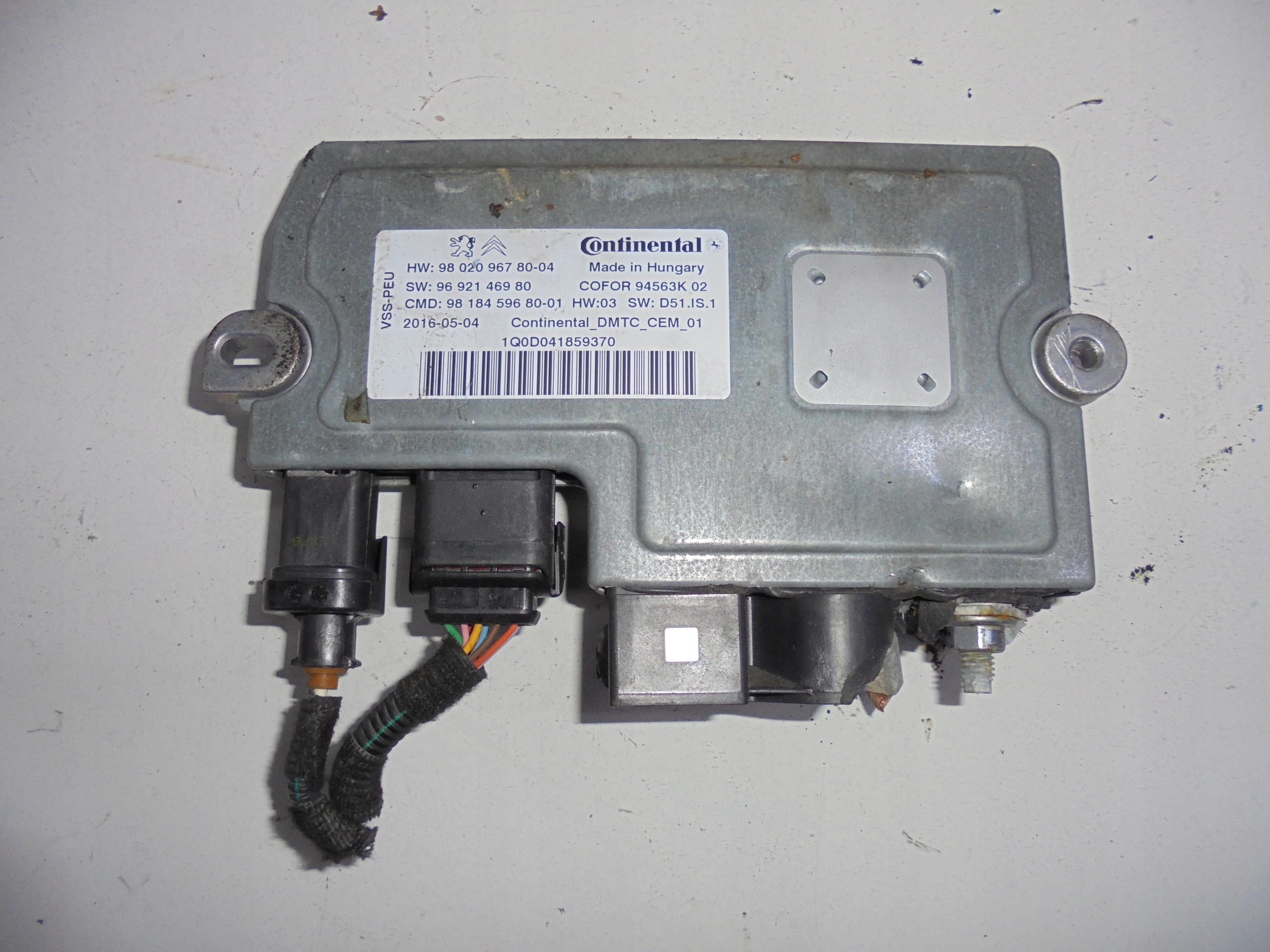 PEUGEOT 308 T9 CITROEN C4 computer START STOP 16r