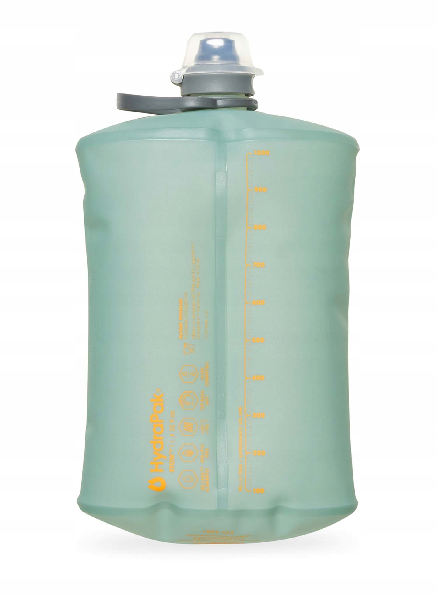 ELASTYCZNA BUTELKA HYDRAPAK STOW BOTTLE 1L - GREEN Pojemność 1000 ml