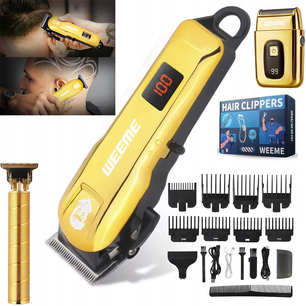 Stříhací Strojek Na Vlasy, Vousů, Těla, Zastřihovač A Holicí Strojek Barber