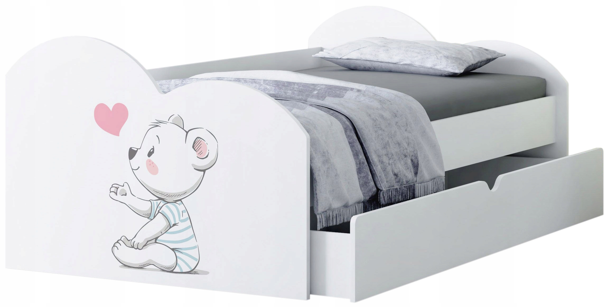 КРОВАТЬ СТАНДАРТ 200/90? ЯЩИКОМ БЕЛЫЙ + МАТРАС