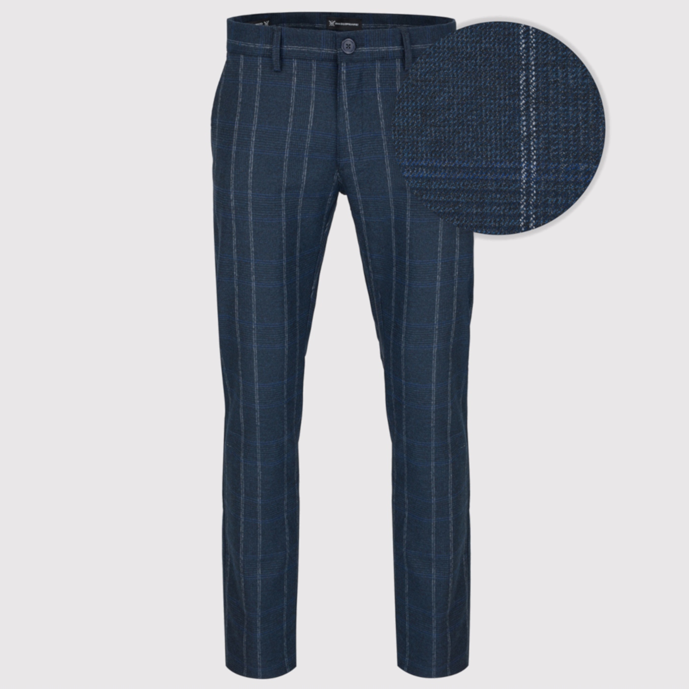 Pánské tmavě modré kostkované kalhoty Pako Lorente vel. W42 L32