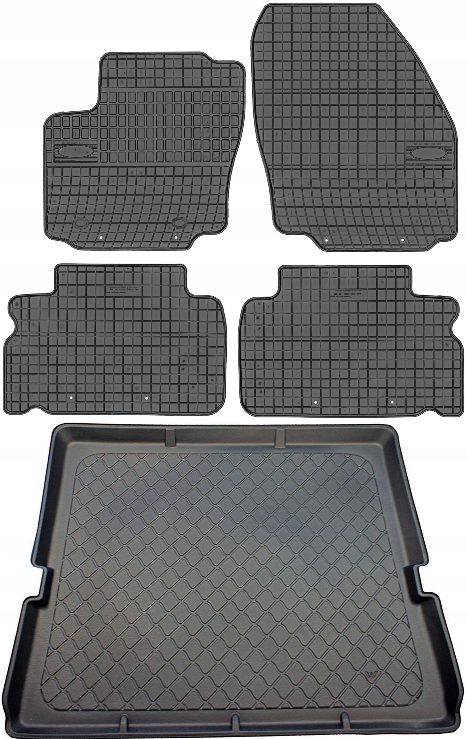 Ford S-Max I Minivan 7os 2006-2010 Koberce s rohožou