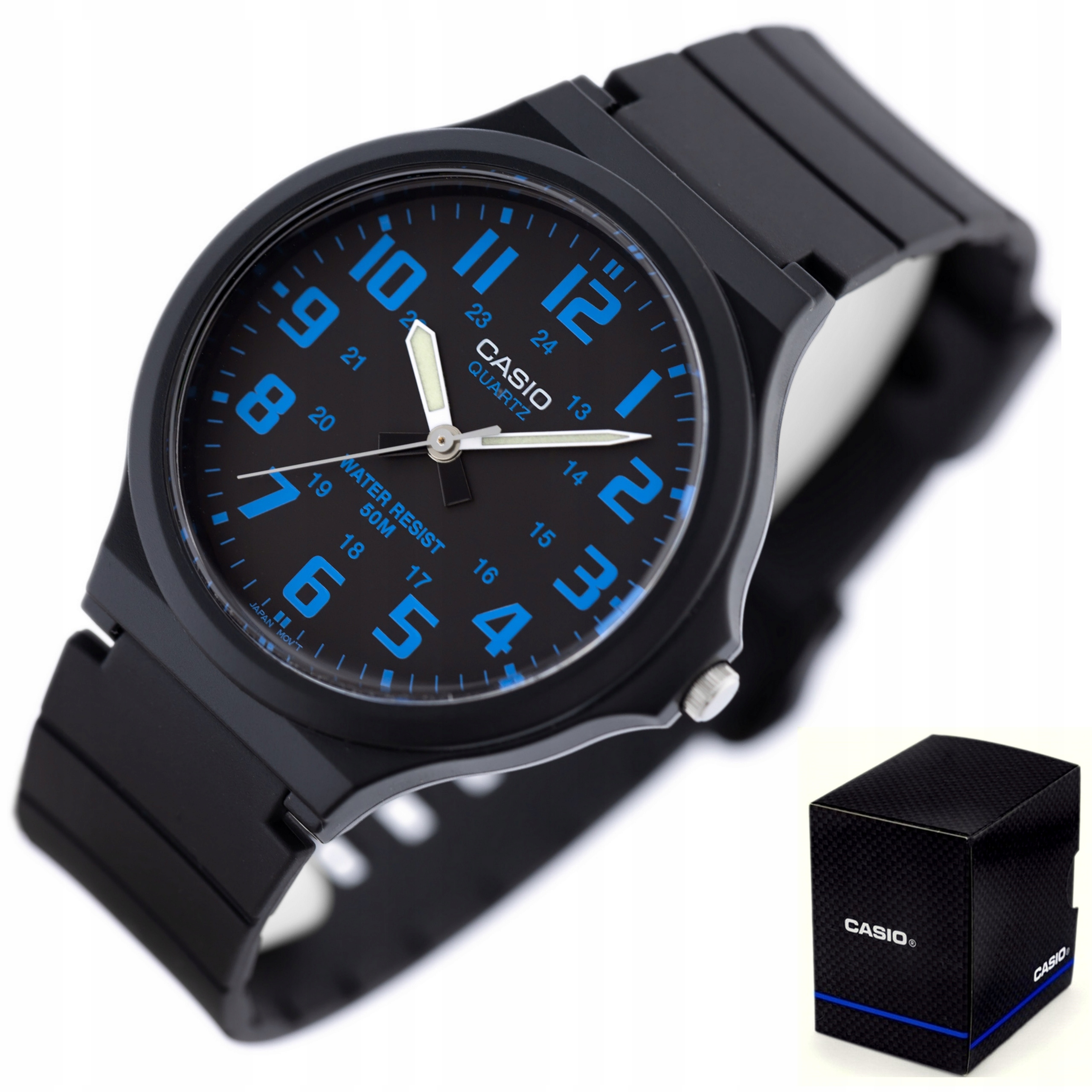 Hodinky Casio pro chlapce Dětské s dobře čitelnými číslicemi Box Taška Gravírování