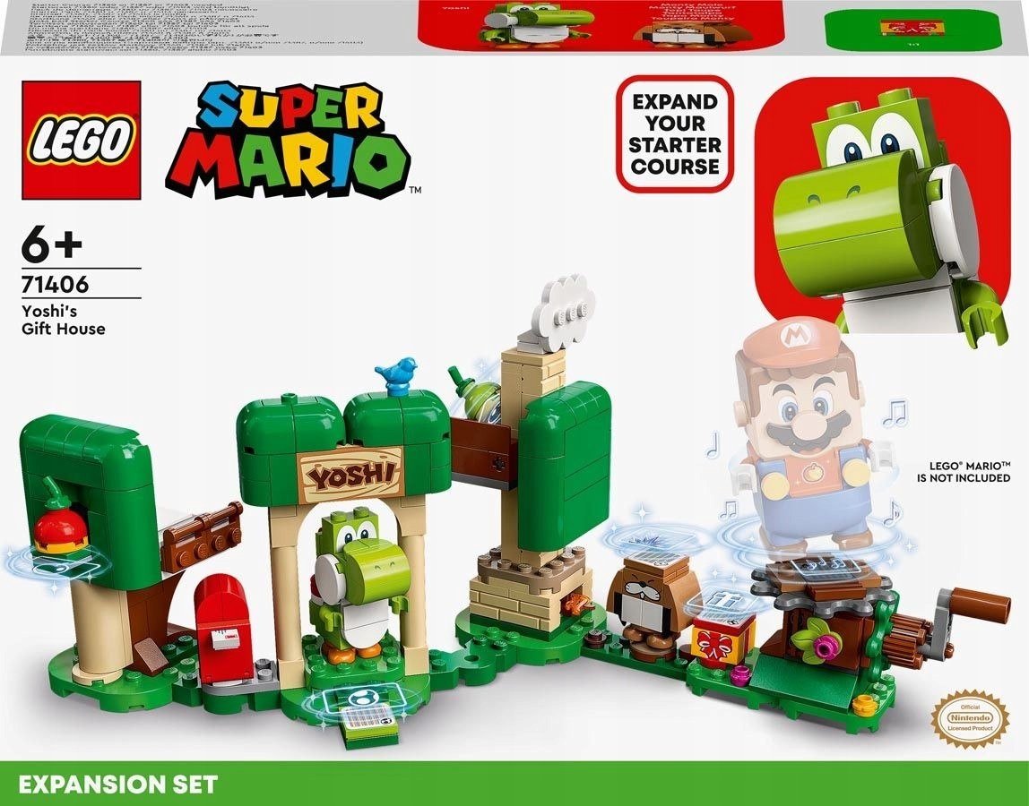LEGO Mario 71406 Dom prezentów Yoshiego ZESTAW rozszerzający KLOCKI MARIO