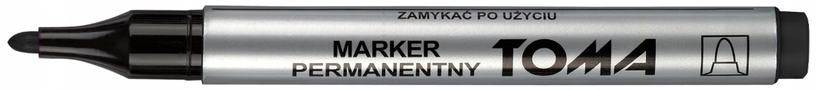 

Marker Permanentny Okrągły Czarny 090 Toma