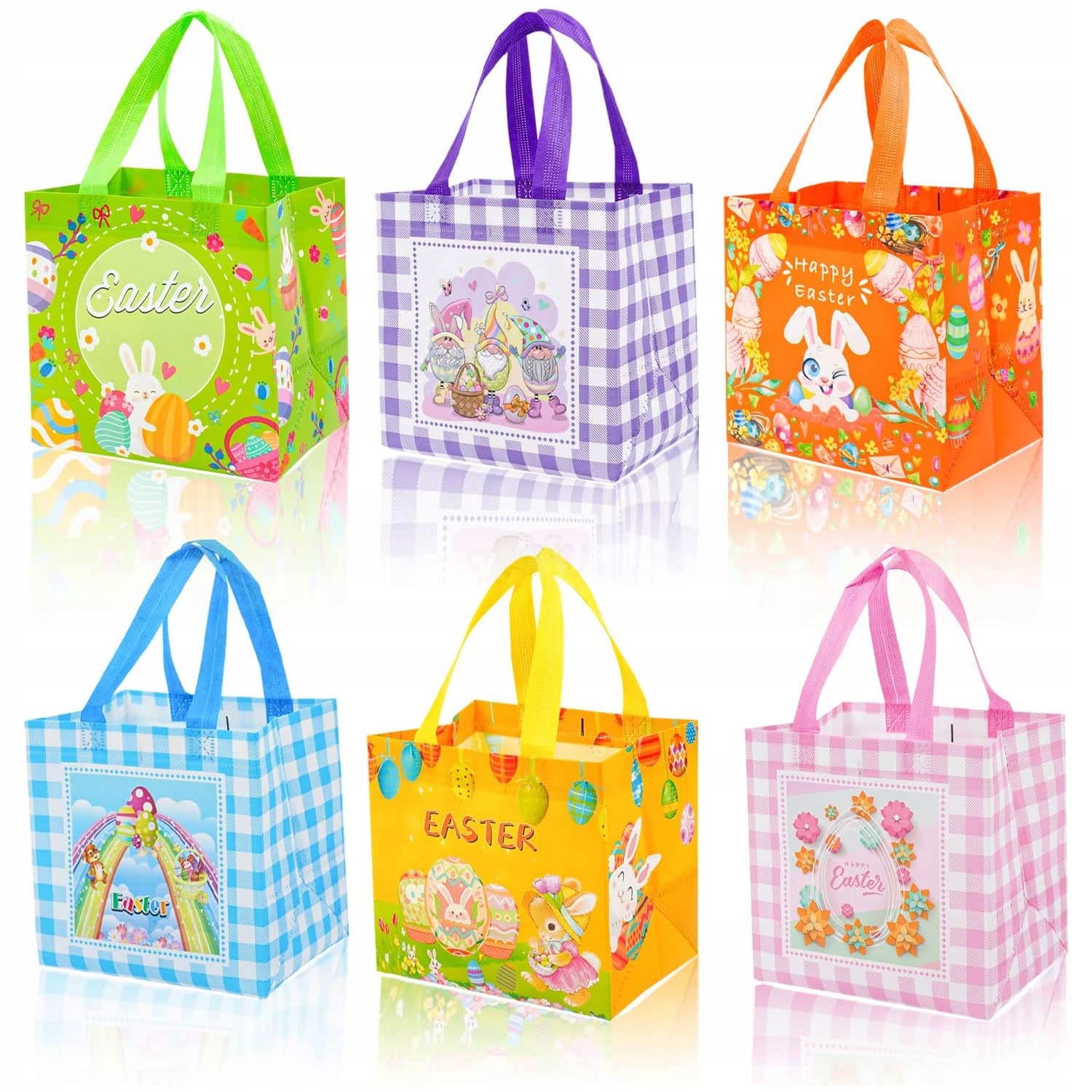 6x TOREBKI NA JAJA WIELKANOCNE NA SMAKOŁYKI TORBA WIELOKROTNEGO UŻYTKU