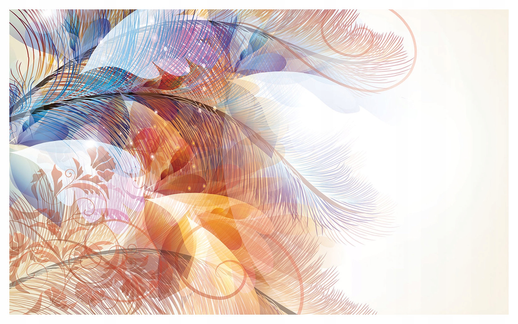 Fototapeta Akvarijní pera Pastelové barevné 254x184 vinylová lepidlo