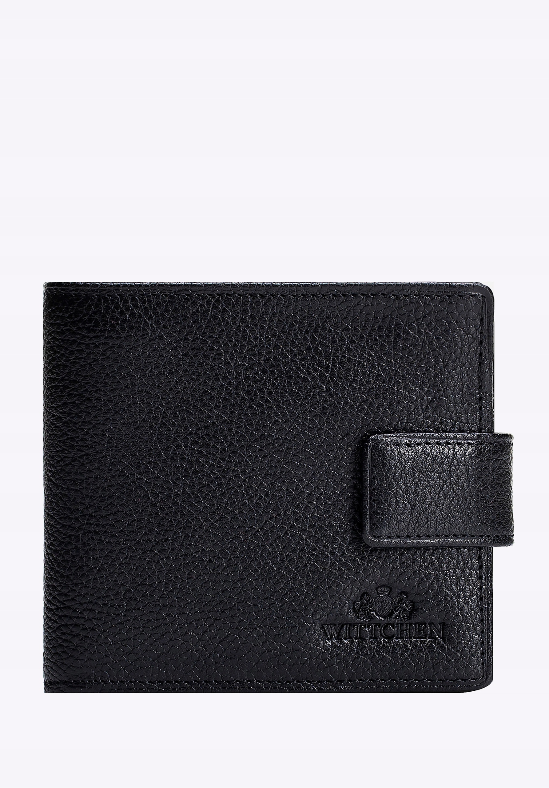 Malá černá pánská kožená peněženka Wittchen Italy 21-1-270-1
