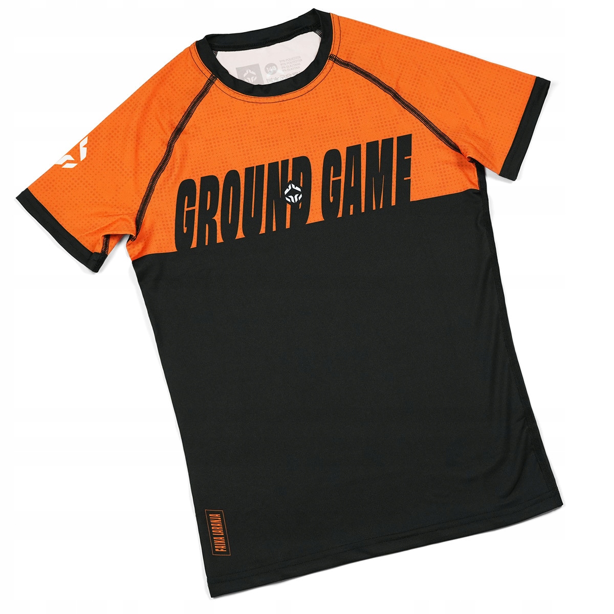 Rashguard dětský Ibjjf Kids krátký rukáv (oranžový) 158 cm Ground Ga