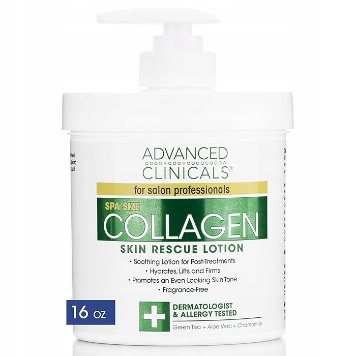 Advanced Clinicals Collagen kolegenowy krem do ciała i twarzy 454g