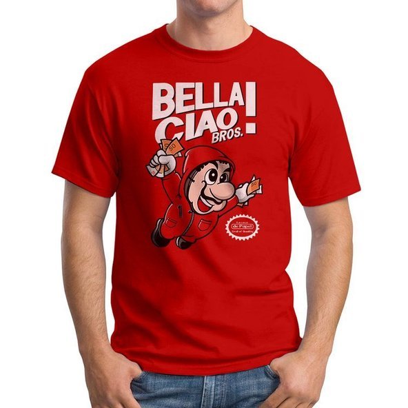 

Koszulka T-Shirt Bella Ciao Bros. czerwona 2XL