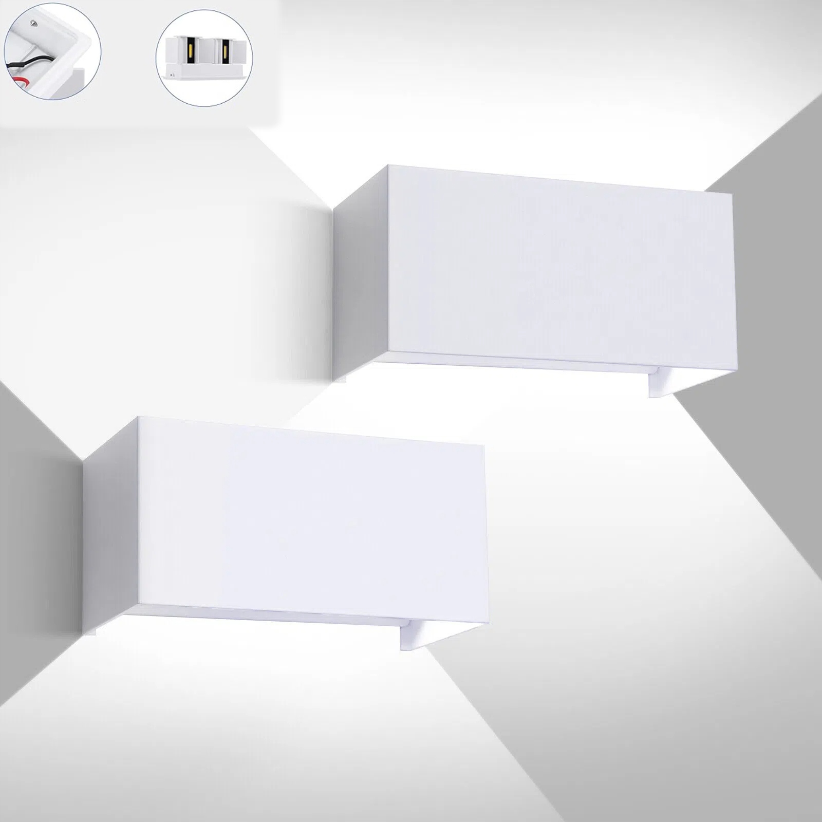 Lampa Ogrodowa Ścienna do Led Kinkiet Elewacyjny Zewnętrzny Góra Dół