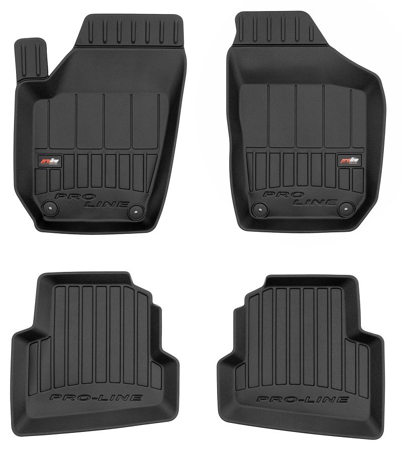 Koberce Gumové Stěrače Škoda Fabia 2 2007-2014 Korytka 3D