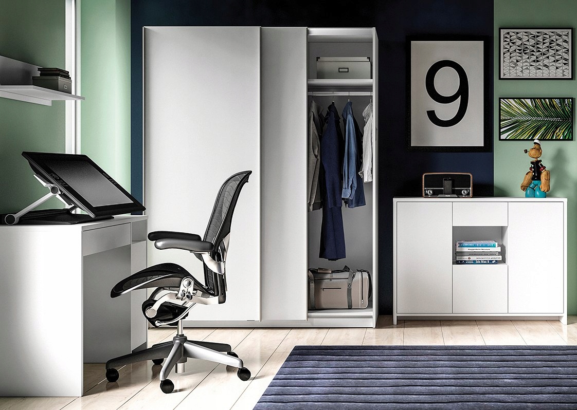 Młodzieżowe meble KANDO 1 biały: praktyczny i nowoczesny zestaw