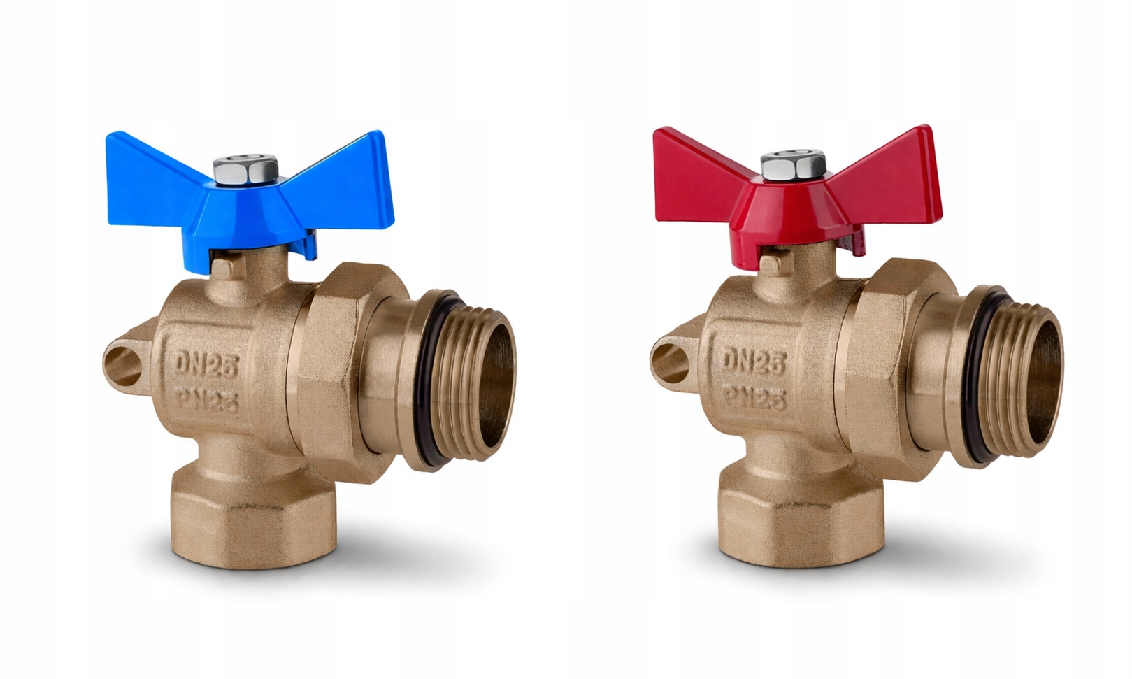 2x Kulový Kohout 1" DN25 Pro Rozdělovač Šroubení
