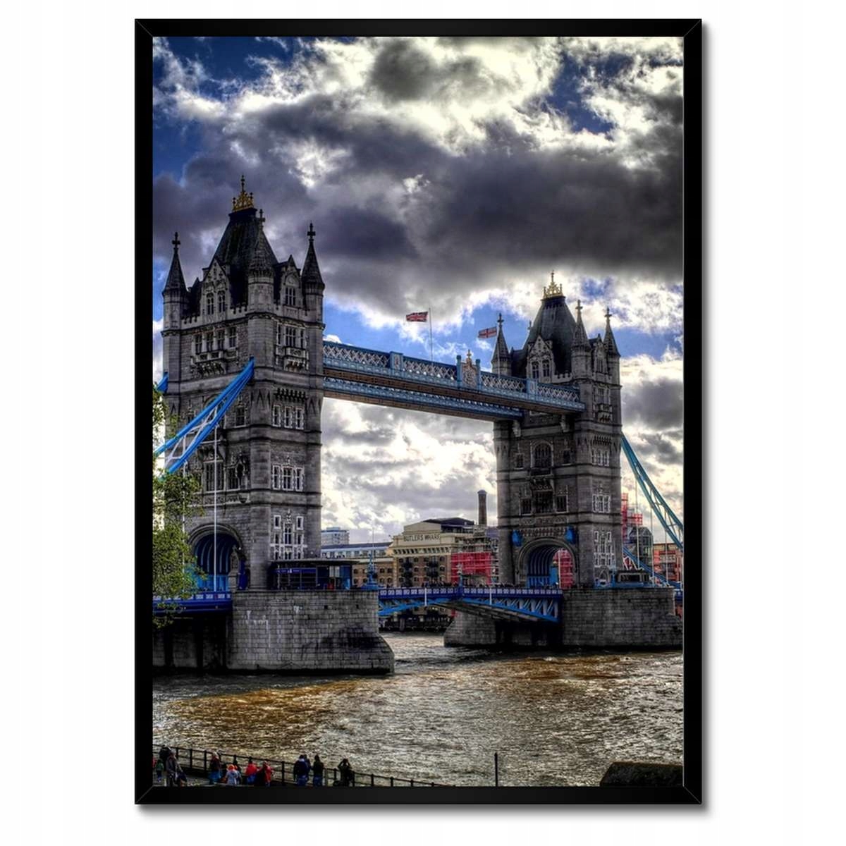 Plakáty v rámu 50x70 Tower Bridge Most padací v Londýně