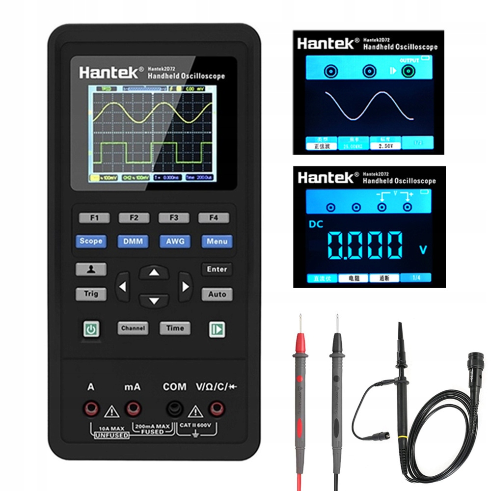 Hantek 2C42 oscyloskop cyfrowy 2x40MHz DMM