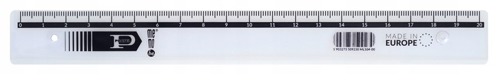 

Linijka plastikowa Memobe Pratel 20 cm