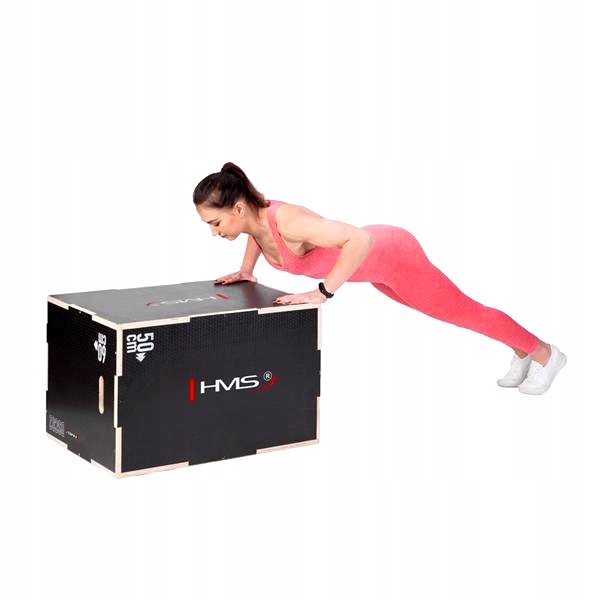 Skrzynia Treningowa do Ćwiczeń Jump Box Siłownia HMS Długość 75 cm