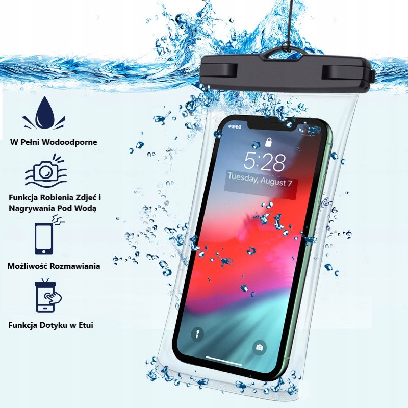 PRO ETUI WODOODPORNE NA TELEFON CASE POKROWIEC WODOSZCZELNE PLAŻE BASEN KAJ Model PRO 1 NEW
