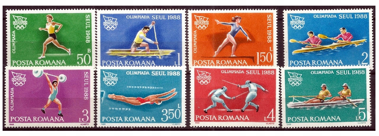 Rumunia Mi 4475-4482 ** Sport KS