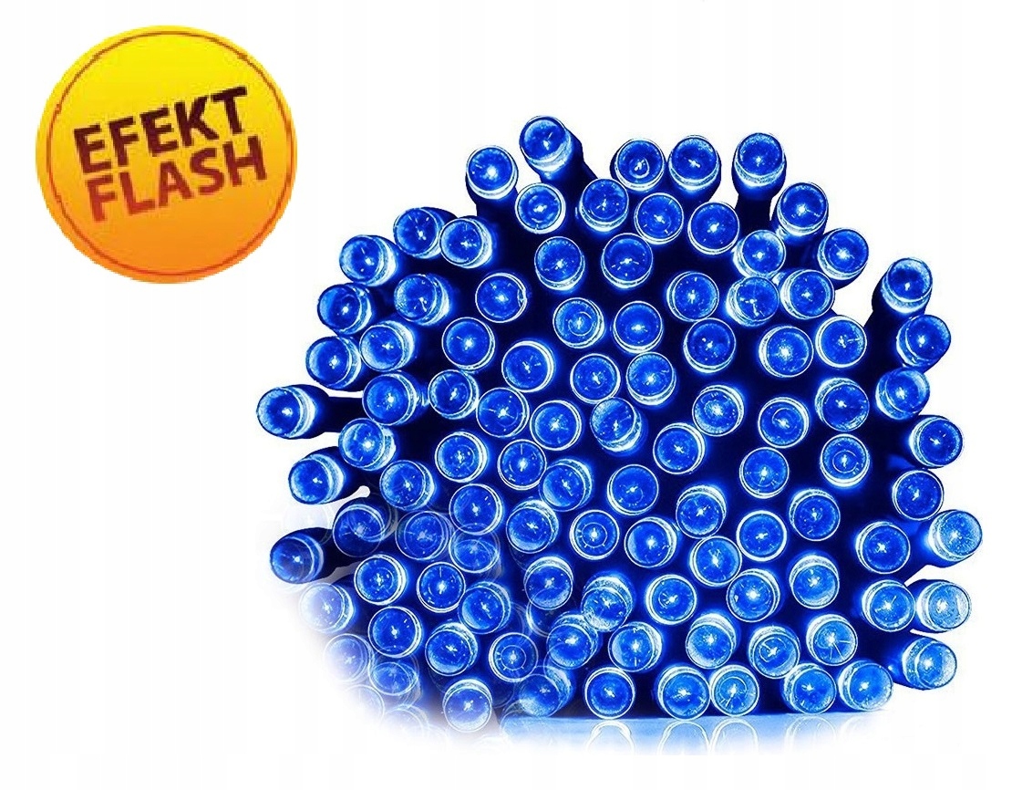 

Lampki Choinkowe 200LED Światełka Stałe +flash 18m