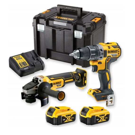 DeWalt DCK2020P2T aku sada DCD791 DCG405, 18V/2*5Ah, kufr Tstak