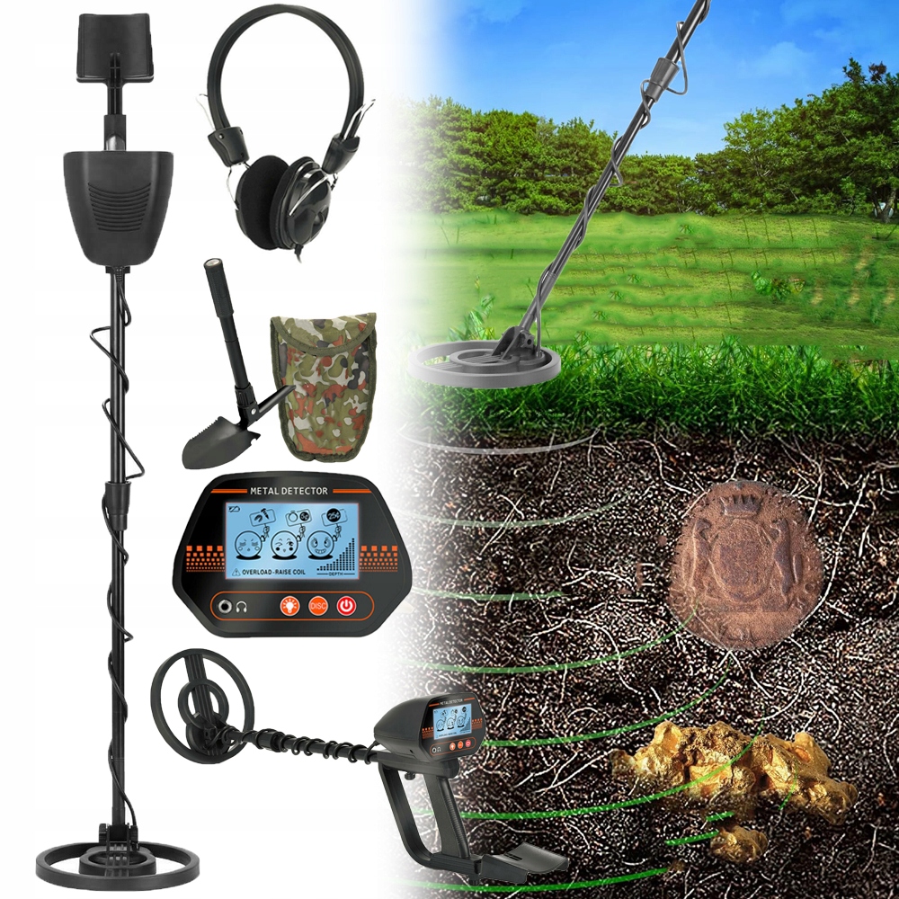 Detektory Kovů, Vysoká Přesnost, Nastavitelná Výška, Hledáček Zlata