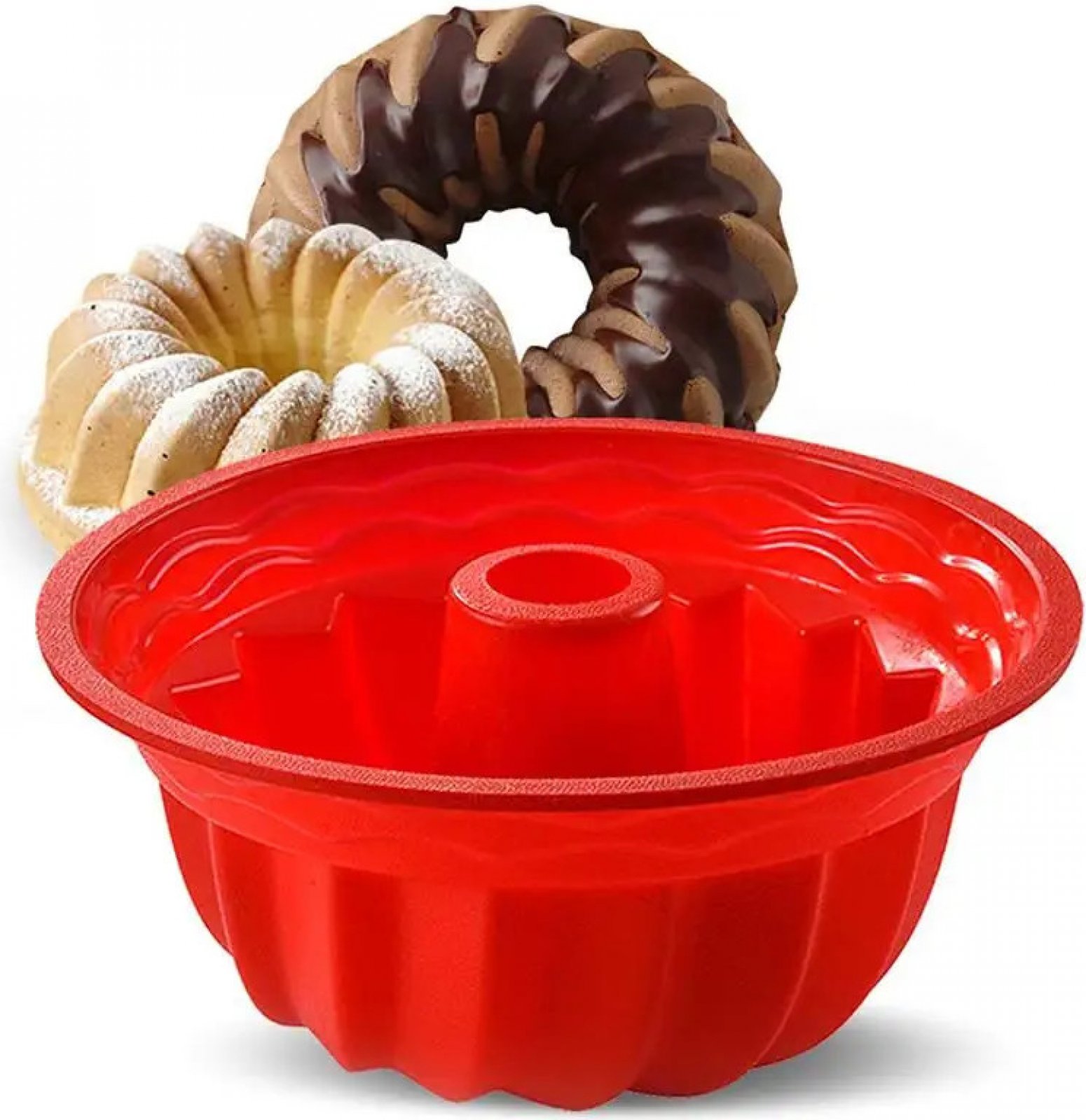 

Forma Silikonowa Do Pieczenia Babki z tuleją 24 cm
