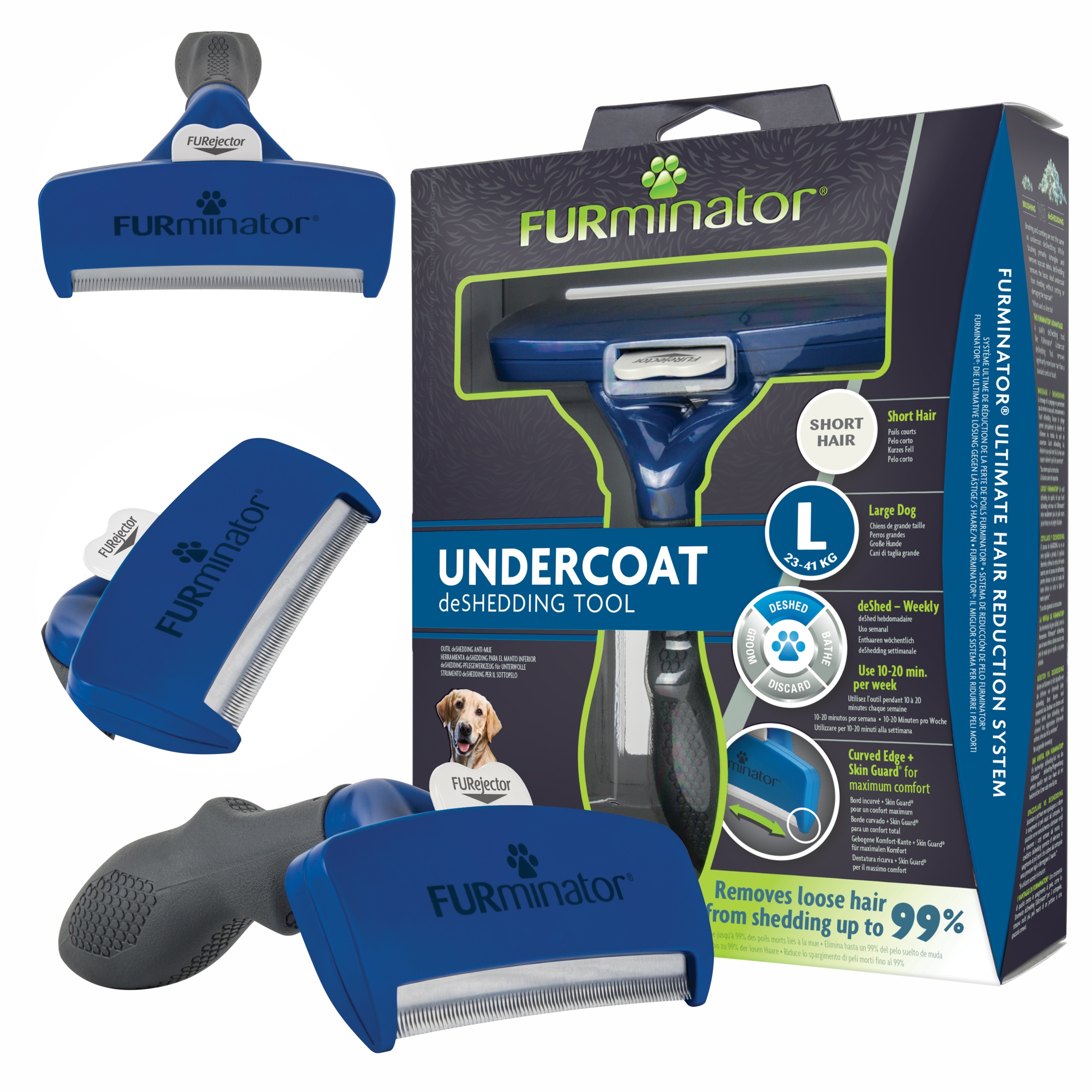 

Furminator Dla Dużych Psów Krótkowłosych Large L