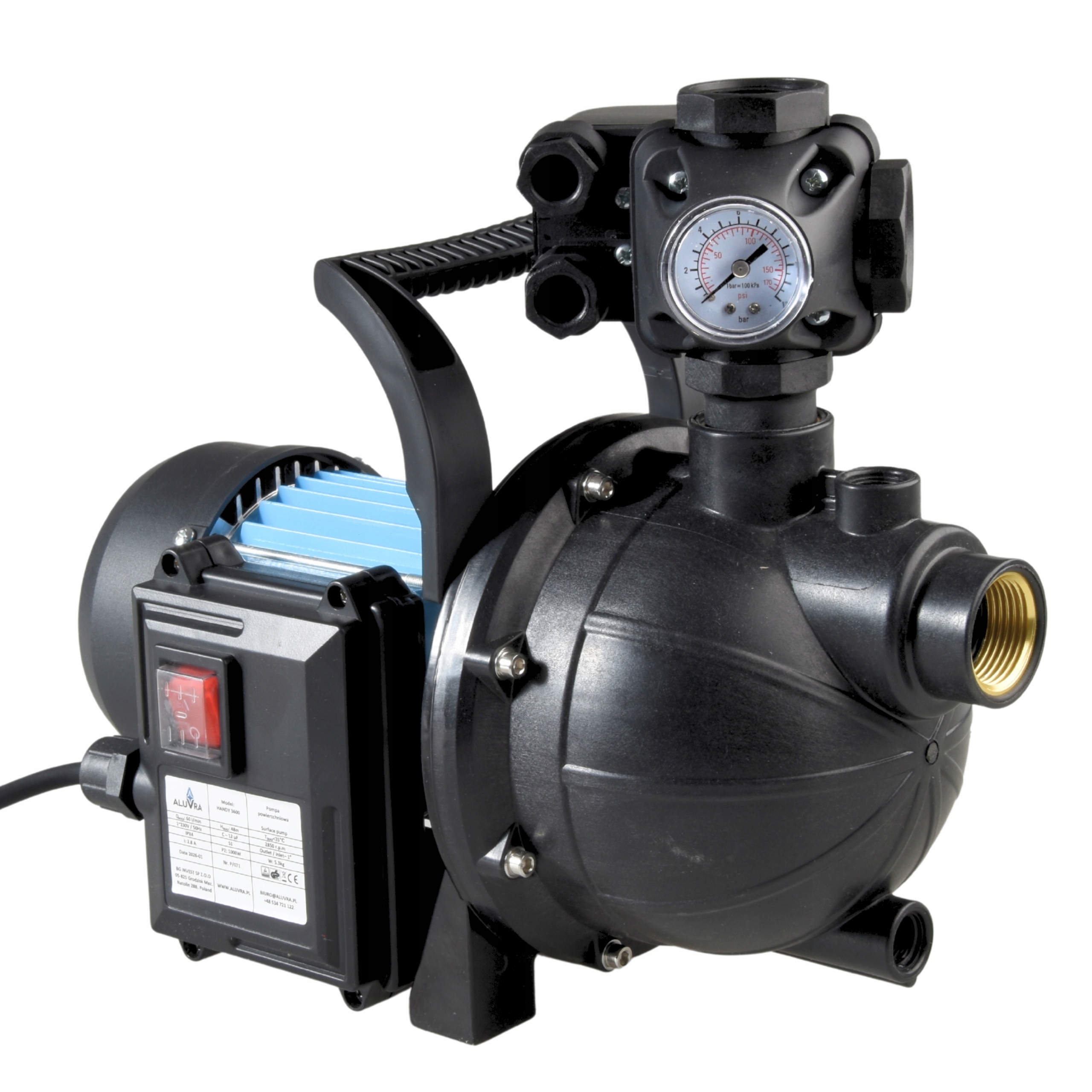 Hydroforová Ručná Zavlažovacia Pumpa Na Vodu 3600 L/h Integrované Príslušenstvo