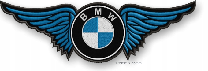 

Nazywka termo Bmw Wings 175 x 55mm haft