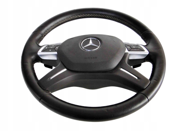 MERCEDES GL X166 166 KIEROWNICA BRĄZOWA SKÓRA