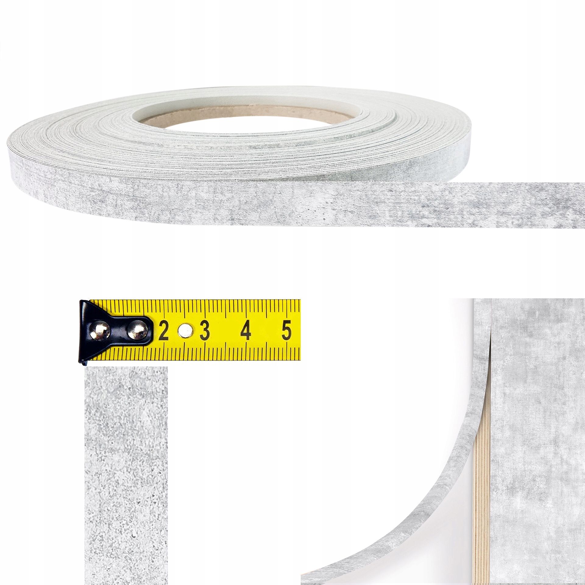 

Okleina Meblowa Taśma Obrzeżowa Beton Jasny 21mm